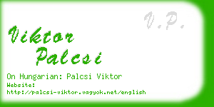 viktor palcsi business card
